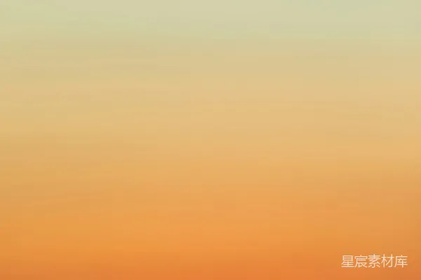 高清摄影 橙色和黄色的天空在日落时分