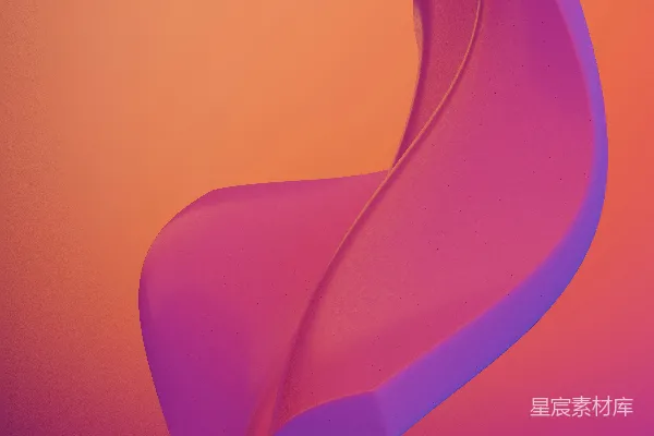 高清摄影 粉蓝抽象背景上的弯曲曲线