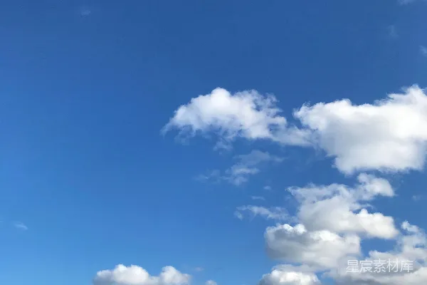 高清摄影 白天的白云蓝天