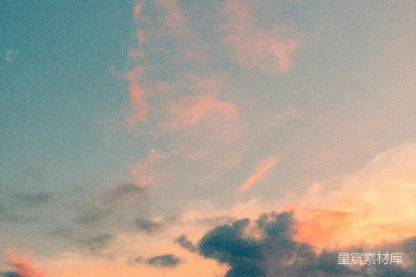 高清摄影 白天蓝白相间的云层