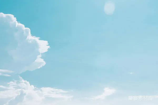 高清摄影 白天的白云和蓝天