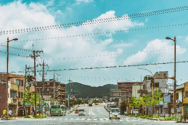 高清摄影 白天停在路边的汽车