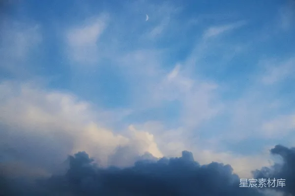 高清摄影 白天的白云蓝天
