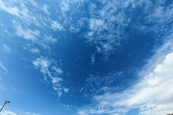 高清摄影 白天的白云蓝天