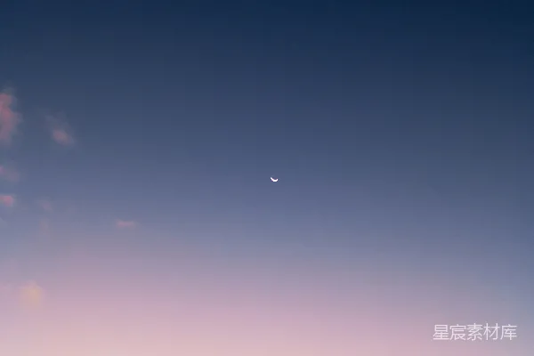 高清摄影 夜晚的山峦和天空