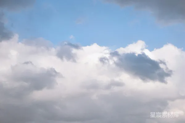 高清摄影 白天的白云和蓝天