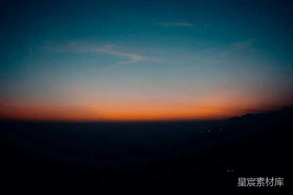 高清摄影 从飞机上看到的日落景色