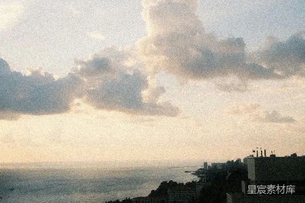 高清摄影 从高层建筑俯瞰大海的景色