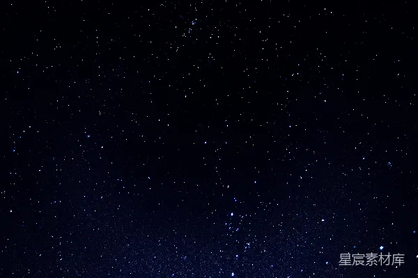 高清摄影 夜晚蓝天星光点点