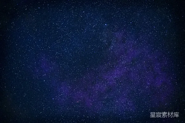 高清摄影 紫色和黑色的星空夜景