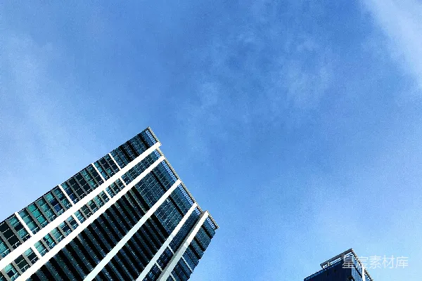 高清摄影 一座座高耸的建筑物并排而立。
