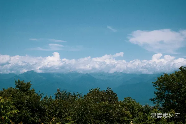 高清摄影 山峦和云雾的景色