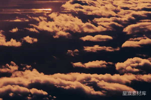 高清摄影 从飞机上看到的天空和云层的景色