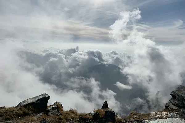 高清摄影 白天多云的天空