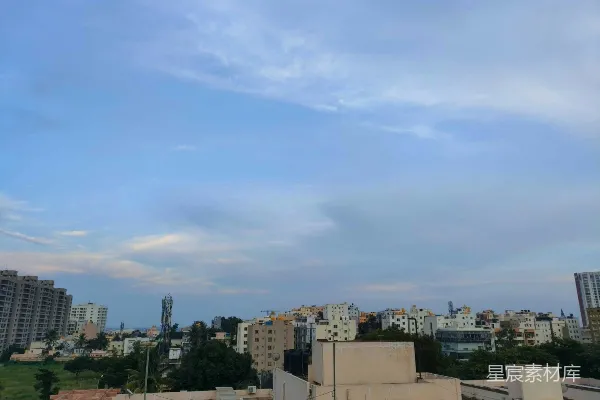 高清摄影 从屋顶上看城市景色