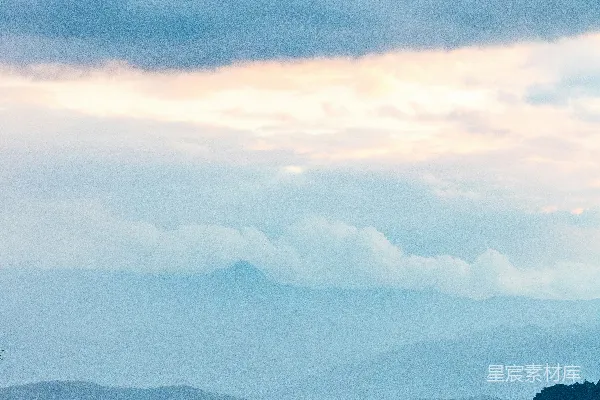 高清摄影 白天白云下的青山