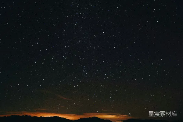 高清摄影 夜晚山峦的剪影