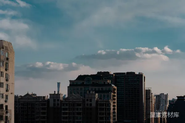 高清摄影 一座城市中的高楼大厦景色