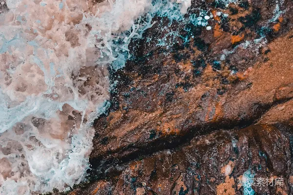 高清摄影 海浪俯拍摄影