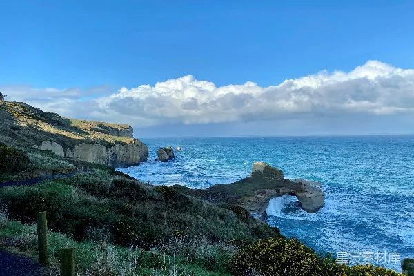 高清摄影 岩石海岸线