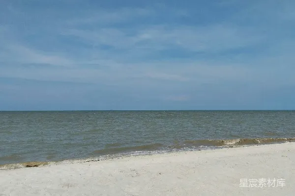 高清摄影 从海滩上看海景