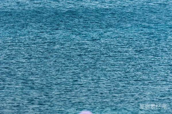 高清摄影 一个女人在海滩上沿着海边散步。