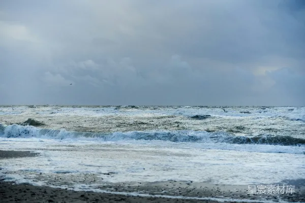高清摄影 从海滩上看到的海洋景色