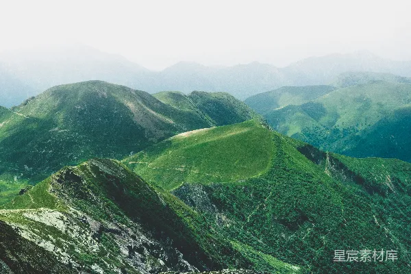 高清摄影 从上方看山