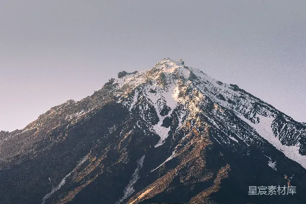 高清摄影 一座雪山