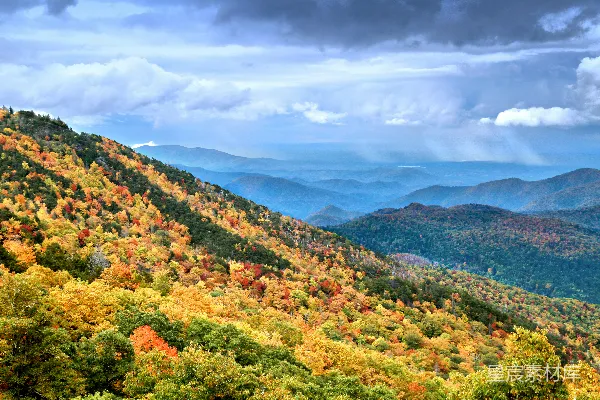高清摄影 秋季山峦的风景如画的景色