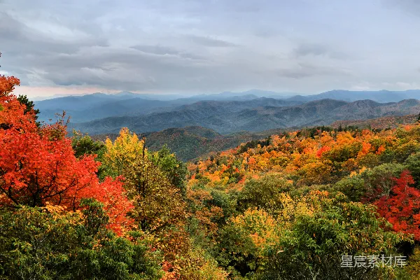 高清摄影 秋天山景的美景