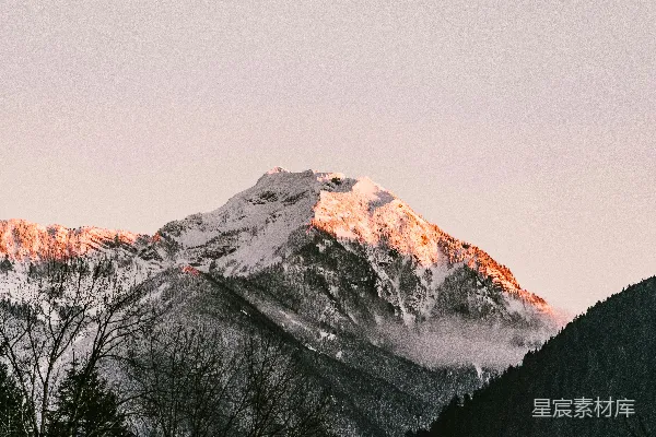 高清摄影 山和树