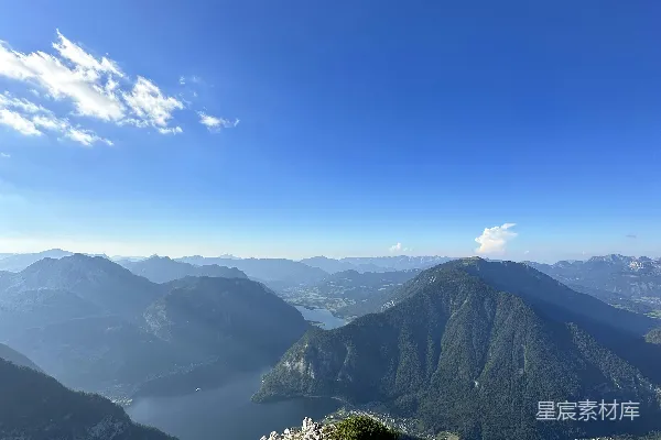 高清摄影 从高处俯瞰群山的景色
