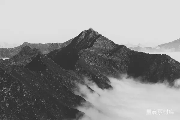 高清摄影 灰山白天下