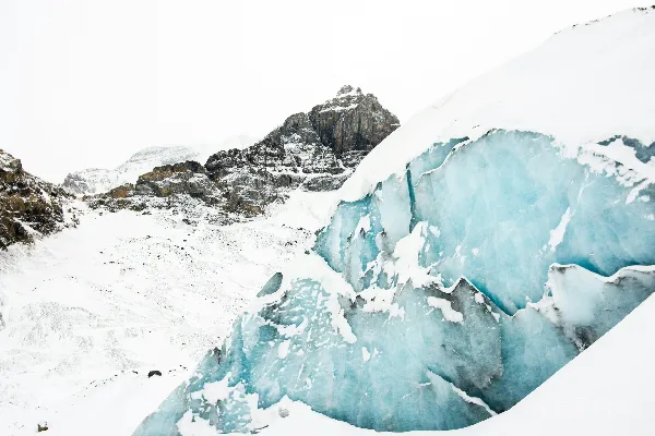高清摄影 被雪覆盖的山