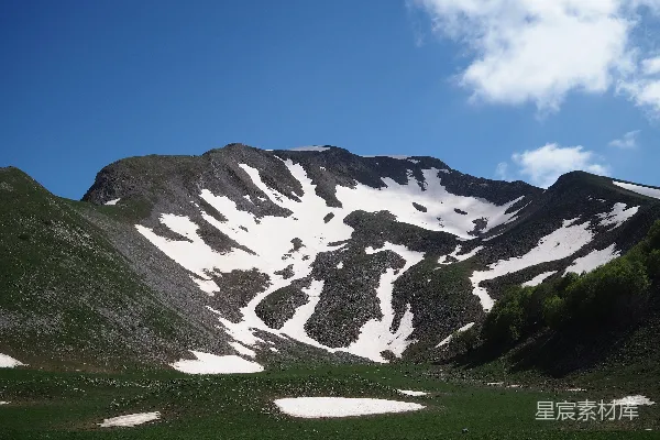 高清摄影 一座雪山