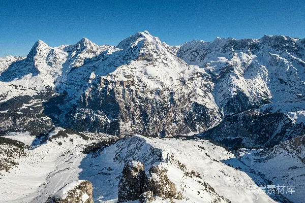高清摄影 连绵的雪山