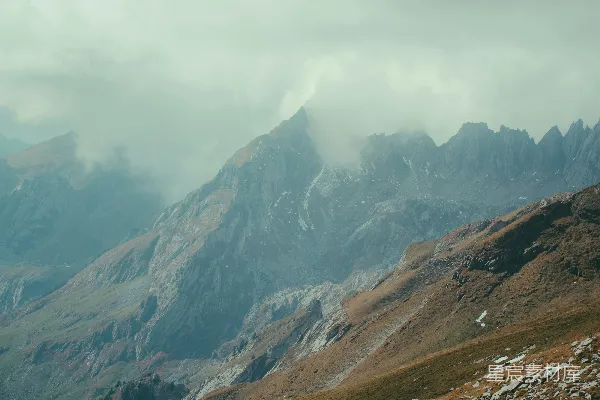 高清摄影 一座雪山