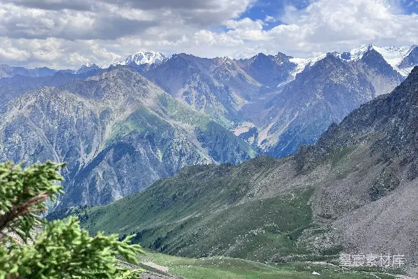 高清摄影 从高处俯瞰山脉的景象