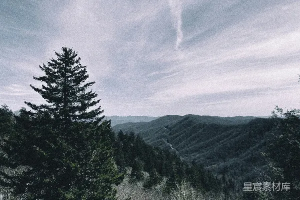 高清摄影 从山顶看山景