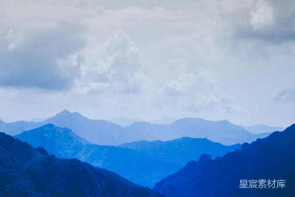高清摄影 山峦和云雾