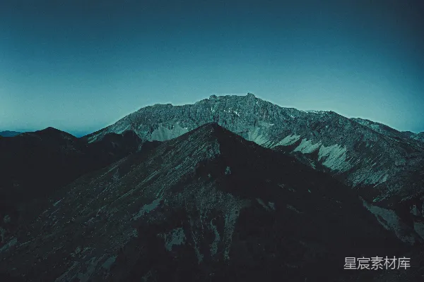 高清摄影 一座雪山