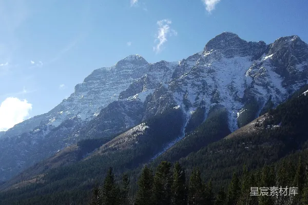 高清摄影 一座雪山