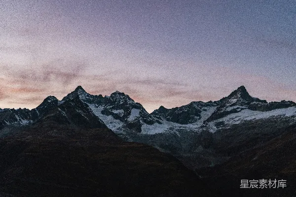 高清摄影 一座雪山