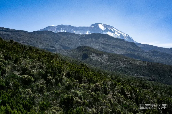 高清摄影 一座雪山