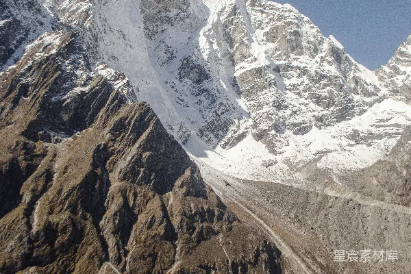 高清摄影 雪山峭壁