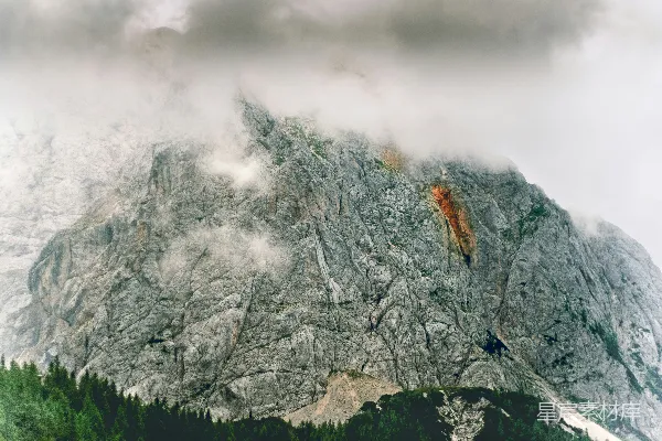 高清摄影 一座雪山