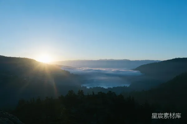 高清摄影 山峦和阳光