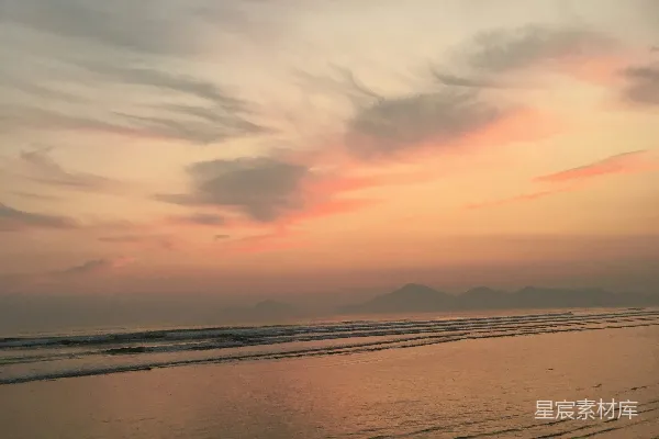 高清摄影 日落时的水面