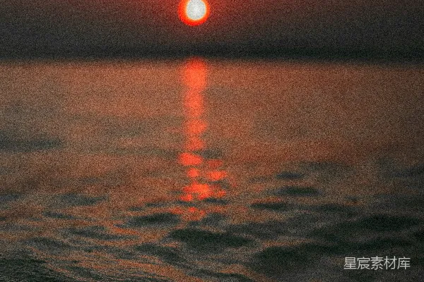 高清摄影 日落时的海浪